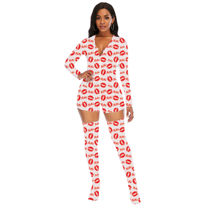 2024Mom Lover Love Pink Heart Valentines Day <strong>Women</strong> Onesie Adult Onesie Pls for <strong>Women</strong> <strong>Onsies</strong> With Matching Socks Adult Onesie - Product Image 2