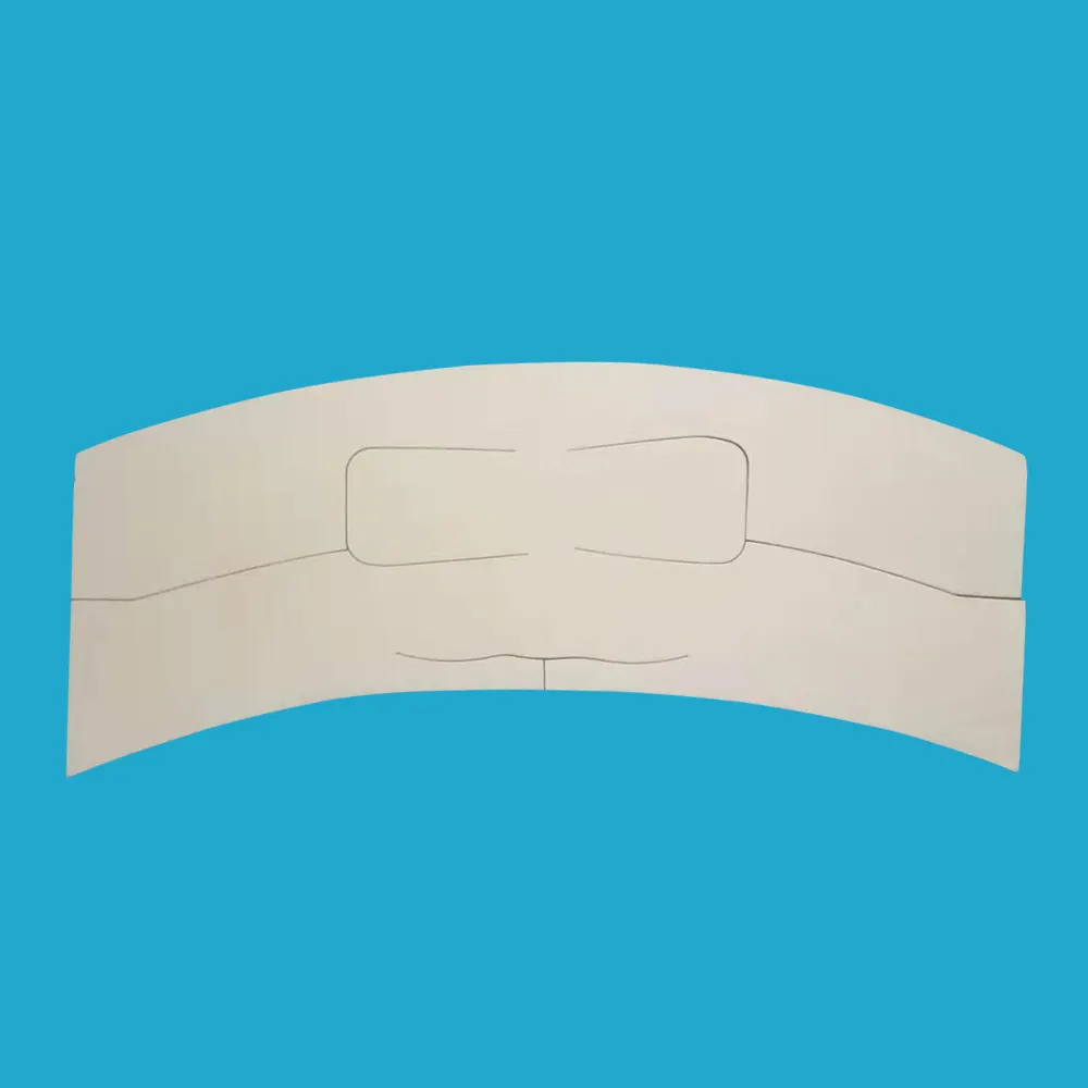 Customized Shape Single White Paper Collar Band Used For Laundry Room Clothes Garments Accessories