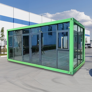 Una casa prefabbricata modulare del contenitore di 20 piedi con un <span class=keywords><strong>grande</strong></span> uso della stanza di luce diurna di vetro su un lato come un ufficio A casa o una stanza di Hotel - Product Image 3