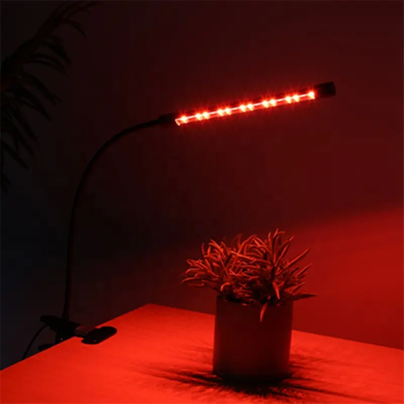 Luz LED vermelha e azul de fábrica para plantas crescerem luz mangueira flexível com temporização para plantas de interior LED crescer luz com clipe