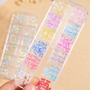 12Girds Aurora Papillon Ruban Arc 3D Nail Art Charmes Kawaii Bijoux DIY Résine Coréen <span class=keywords><strong>Manucure</strong></span> Arc Partie Nail Décorations - Product Image 5