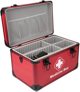 Botiquín de primeros auxilios portátil, caja de botiquín de primeros auxilios quirúrgico para el hogar y viajes - Product Image 4