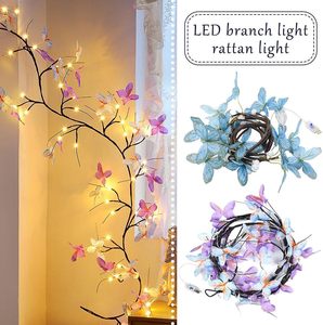 Nhân tạo trang trí <span class=keywords><strong>LED</strong></span> Bướm Dây Nho đèn cho tường nhà phòng ngủ đám cưới phòng khách trang trí nội thất - Product Image 5