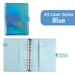 <span class=keywords><strong>Classeur</strong></span> A5 <span class=keywords><strong>pour</strong></span> ordinateur portable Laser Macron couleur boucle à 6 anneaux couverture de <span class=keywords><strong>classeur</strong></span> d'organisation personnelle avec boucle magnétique <span class=keywords><strong>classeur</strong></span> en cuir PU - Product Image 5