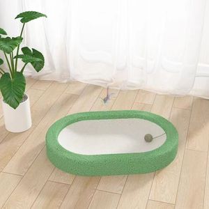 Solido Extra Large Cat Nest ovale gratta e vinci integrato Pet nido Sisal materiale gatto Scratcher con palla giocattolo prodotti per animali domestici - Product Image 4