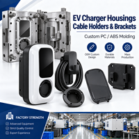 Service de moulage par injection pour boîtiers de chargeurs de véhicules électriques en PC/ABS sur mesure, supports de câbles et supports de fixation