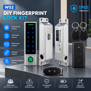 Cerraduras de Puerta Inalámbricas Secukey con Control Remoto sin Llave, 433 Mhz, Control Remoto Invisible, <span class=keywords><strong>Cerradura</strong></span> Antirrobo, Control de Acceso Remoto - Product Image 1