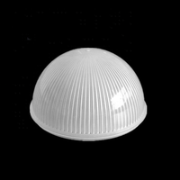 Abat-jour en PC PMMA rond moulé par injection sur mesure, diffuseur d'ampoule LED opale, abat-jour en plastique pour lampe d'ambiance OEM ODM