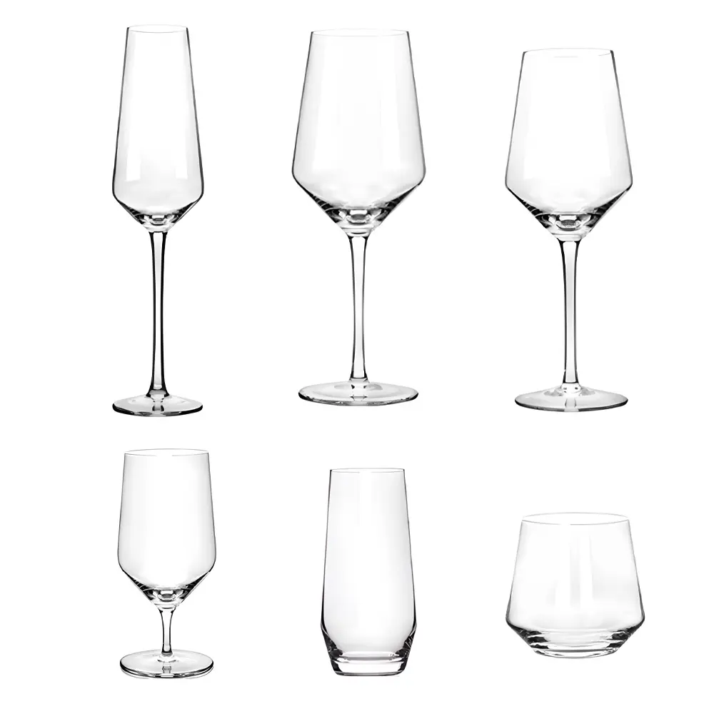 Set di bicchieri soffiati a mano bicchieri da vino rosso trasparente Premium Crystal Wedding flute da Champagne bicchiere da vino bianco colore personalizzato