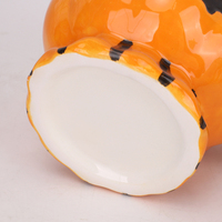 Redeco Nouveauté Halloween Tasses en Céramique, Tasse à Café Caldeirons Citrouille, Vaisselle Gothique Sorcière, Tasse en Céramique Irisée, Fêtes