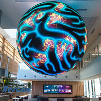 Bescan personalizado 2m de diámetro grande LED publicidad Video pared interior globo pantalla esfera LED pantalla para centros comerciales