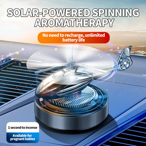 Rafraîchisseur <span class=keywords><strong>d</strong></span>'<span class=keywords><strong>air</strong></span> sur voiture <span class=keywords><strong>Acheter</strong></span> Métal Énergie solaire Hélicoptère rotatif Aromathérapie Pilote Avion Avion Voiture Parfum Cologne - Product Image 2