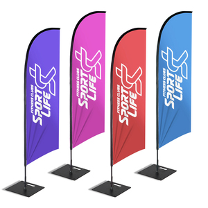 Advertising Custom Print Flag Feather Flags Advertising Custom Beach Flag for Sale