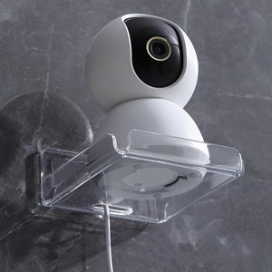 Estante para cámara flotante de montaje en pared pequeño acrílico, paquete de 2 soportes para monitor de bebé, almacenamiento de montaje en pared <span class=keywords><strong>Echo</strong></span> <span class=keywords><strong>Dot</strong></span> 5th - Product Image 5