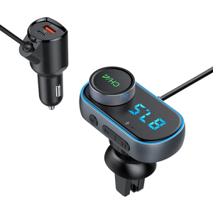 Kit de Coche Manos Libres Inalámbrico Bluetooth 5.0 Reproductor MP3 Accesorios para Auto Transmisor FM para Coche T78 Carga Rápida USB QC3.0 - Product Image 2