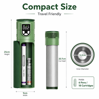Réfrigérateur portable pour stylo à insuline avec affichage de la température en temps réel, rechargeable, pour médicaments diabétiques, pliable, idéal pour les voyages