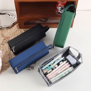 Durable Thick Fabric Stationery Organizer Japanese Style Student Pencil Case for <b>School</b> Storage,Large Capacity Student Pen Pouch - Product Image 1