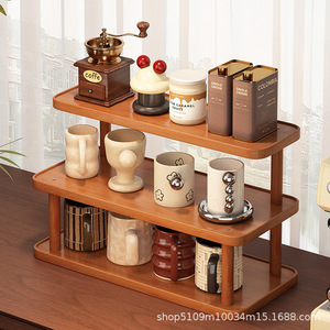 Vente de liquidation : porte-gobelets/organisateur de tasses à thé de bureau, petit rangement multi-niveaux pour gobelets et services à thé sur table à manger - Product Image 4