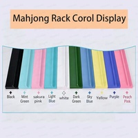Rak Penyimpanan Ubin Mahjong Gaya Amerika Desain Warna-warni untuk 4 Pemain Rak Kayu Mewah Modern Penyangga Kartu Mahjong