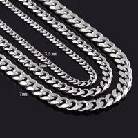 Cuban Chain Necklace for Men, Stainless Steel Jewelry