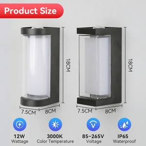 Nouvelle applique murale LED à double émission AC 85-265V, applique murale extérieure étanche, éclairage de jardin extérieur/lumières de <span class=keywords><strong>portail</strong></span> LED - Product Image 6