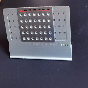 XB Business Gift Tables Office Gifts Desk Standing Displays Mini Aluminum Promotions Perpetual Calendar