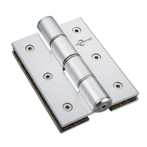 Customized Service 5 Inch Automatic Soft Closer Buffer Glass Double Doors H-type Hydraulic Hinge