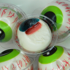 Venta al por mayor verde claro paquete globo ocular gomoso caramelo sabor afrutado deliciosa comida con buen sabor para uso en fiestas - Product Image 3