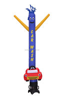 Promotion extérieure de la publicité danse gonflable Cartoon Car Wash Man Sky Tube Man pour l'atelier de réparation automobile