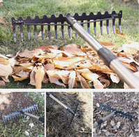 Râteau multifonctionnel industriel/bricolage pour la pose de gazon tirant l'herbe morte ramassant les feuilles ameublissant le sol Support de personnalisation OEM