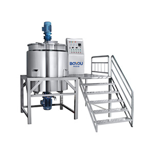500L 1000L chế biến thực phẩm thép không gỉ Áo khoác điện sưởi ấm bể trộn với Máy khuấy homogenizer - Product Image 1