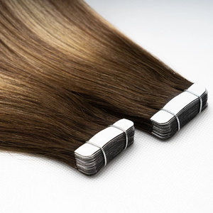 # 2 # ผมต่อแบบเทปอิน 4 ชิ้น ผมแท้รัสเซีย เวอร์จิ้น เรมี่ ซุปเปอร์ดับเบิ้ลดรอน แบบลอนธรรมชาติ สีน้ำตาลเข้ม สำหรับผู้หญิง - Product Image 2