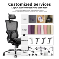 Chaise de bureau ergonomique en maille avec accoudoirs 4D, appui-tête réglable, inclinaison à 135 degrés, chaise de bureau informatique avec repose-pieds