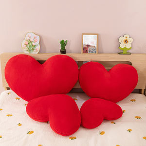 Мягкие плюшевые красные подушки в форме сердца: милые подушки в стиле любви, плюшевые игрушки - Product Image 6