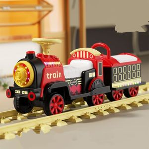 Cool Treinvormige Vierwielige Ride-On Auto Single/Dualdrive Accu-Aangedreven Elektrische Speelgoed Muziek Lichteffecten Veilig Voor Kinderen Jongens - Product Image 4