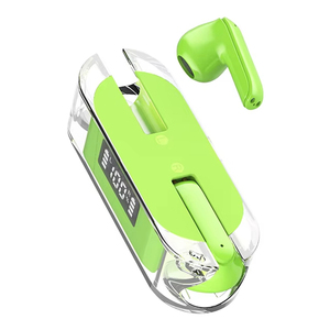 Tùy chỉnh TWS không dây BT Tai nghe 3C sản phẩm điện tử tm50 nửa-in-ear <span class=keywords><strong>mini</strong></span> LED hiển thị trường hợp trong suốt Tai nghe <span class=keywords><strong>Bluetooth</strong></span> - Product Image 1