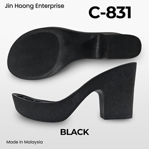 Plataformas Jin Hoong para Mujer, Duraderas, Antideslizantes, de PVC C-831, con Suela Negra de 93 mm de Grosor, Resistentes al Agua - Product Image 3