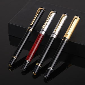 Pluma estilográfica VIP ejecutiva de negocios, color negro brillante, pluma estilográfica de Metal neutro de <span class=keywords><strong>alta</strong></span> <span class=keywords><strong>gama</strong></span> - Product Image 1