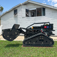 Nouvelle Tondeuse Robot Chenillée pour Vergers, Machines Agricoles de Fauchage, Peut Être Équipée d'une Charue Rotative et d'une Découpeuse