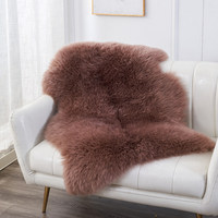 Tapis en fausse fourrure de luxe, tapis moelleux en peau de mouton pour salon, chambre à coucher, couverture de canapé