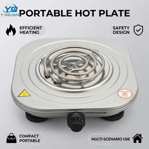 Bouilloire électrique personnalisée Allbest à plaque chauffante avec bouton, 1000 W, simple d'utilisation, blanc, vente chaude - Product Image 1