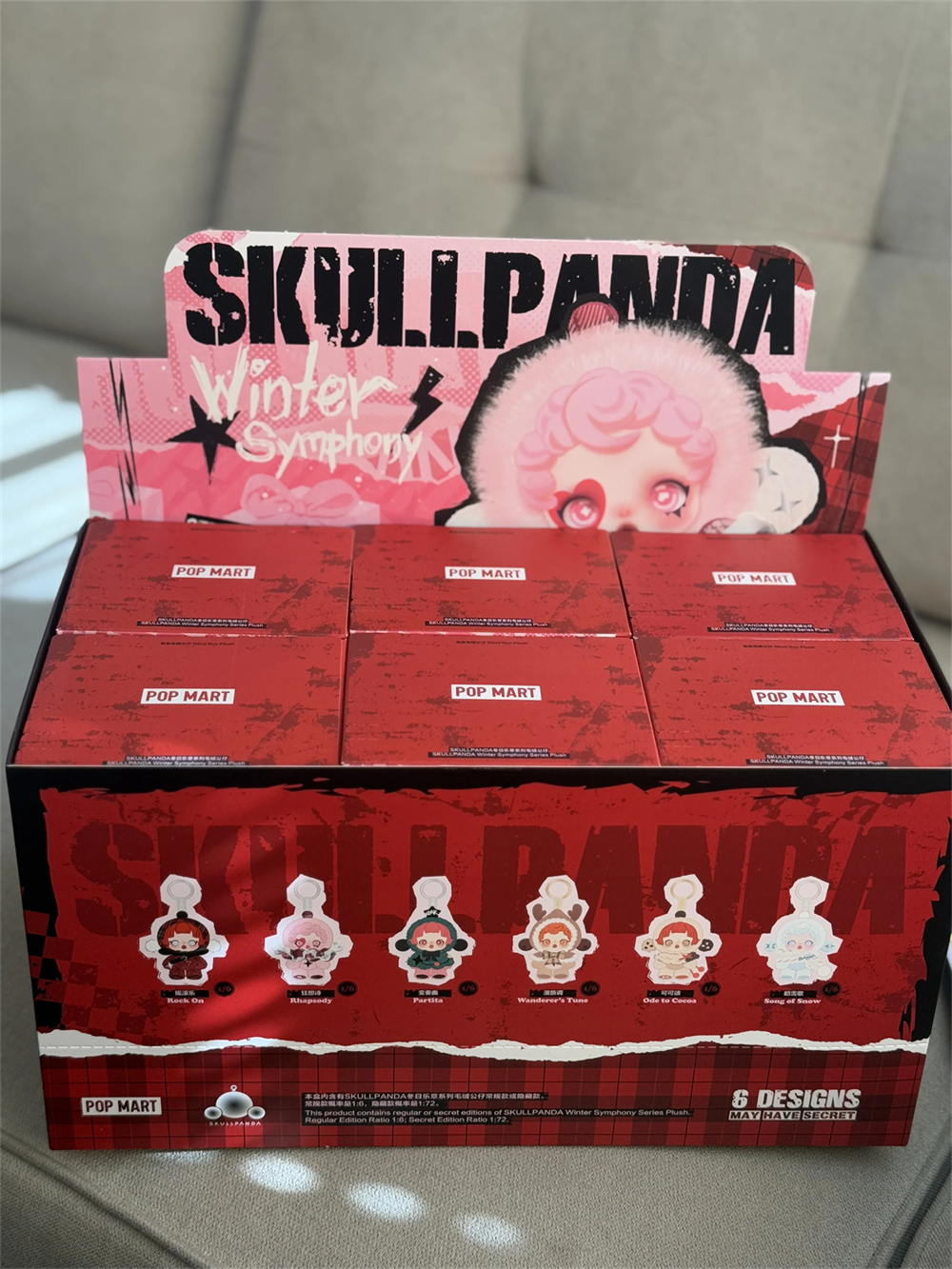 100% Original POPMART SKULLPANDA Winter Symphony Series