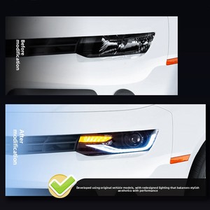 ชุดไฟหน้า LED <span class=keywords><strong>Hornet</strong></span> Retrofit <span class=keywords><strong>พ</strong></span>ร้อมไฟเลี้ยวแบบวิ่งสำหรับ Chevrolet Camaro ปี 2014-2015 - Product Image 3