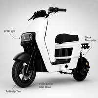 Scooter électrique 1200W 130km, moto, cyclomoteur de livraison homologué pour la route, pour adultes, vélo électrique