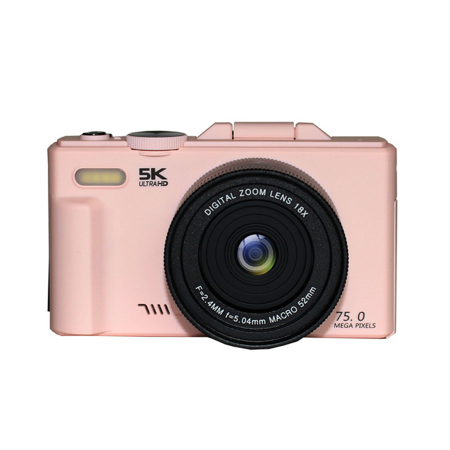 Vlog Camera 4K 8K Video Camera, 5K Digital Camera with Auto Focus Video Pause, 18X Zoom Webcam for Live Streaming