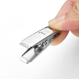 Stainless Steel Clothes Clip Small Flat Duckbill Clip With Spring For Clothes Hangers Trouser Hangers Tie Hangers - Product Image 3