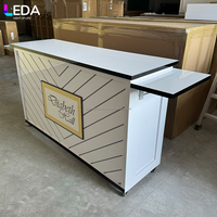 Chariot à dessert pliable LEDA, nouveau design personnalisé, pour décoration de mariage, chariot à cannes en sucre pour les événements de mariage