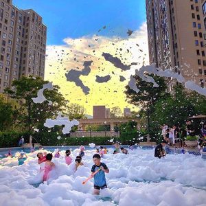 Machine à mousse Machine à bulles <span class=keywords><strong>de</strong></span> neige Disco Dj Event Parties Stage LED Moving Head Light Contrôle manuel Jet Machine à mousse Party - Product Image 3