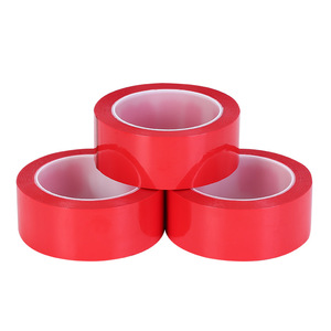 Red high temperature tape pet transparent <strong>acid</strong> and alkali corrosion spray masking silicone tape