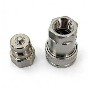 Componente de Sellado, Tapón para Juntas de Tubería, Acoplamiento Hidráulico Rápido, Acoplamiento Hidráulico de Desconexión Rápida, Serie KZE, Tipo de Doble Cierre - Product Image 2